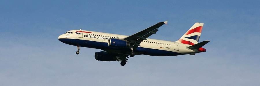 image of a British Airways plane