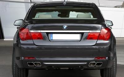 rear view of a 7 series bmw