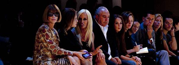panel of judges at a london fashion week event