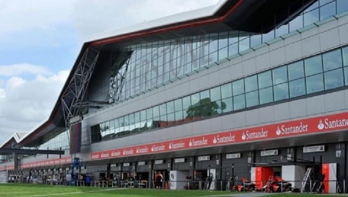 a view of silverstone grandstand