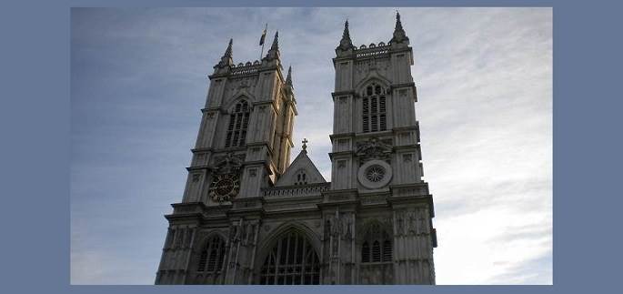front view of Westminster Abbey